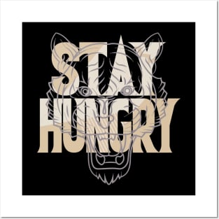 Stay Hungry Muslin Sneaker Art Posters and Art